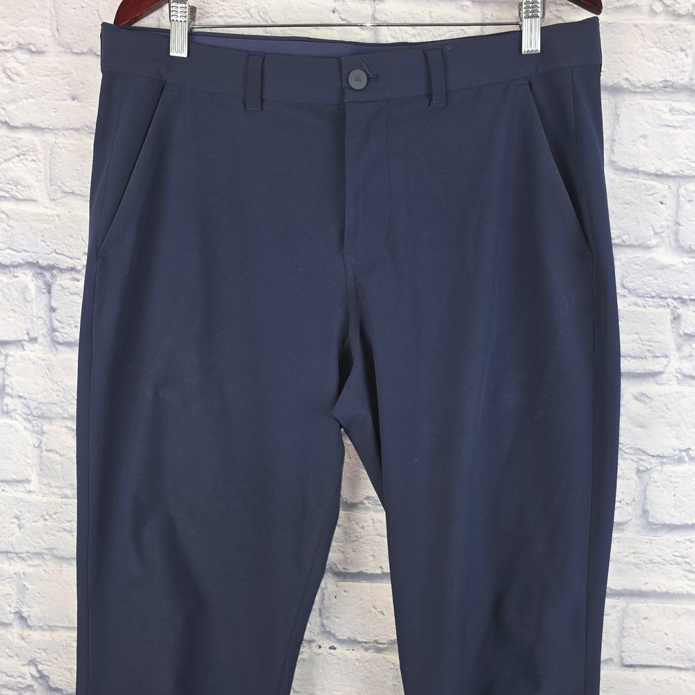 Mizzen Main Helmsman Slim Chino Pants Navy Blue Men Performance Stretch Sz 34X32 - Picture 4 of 11